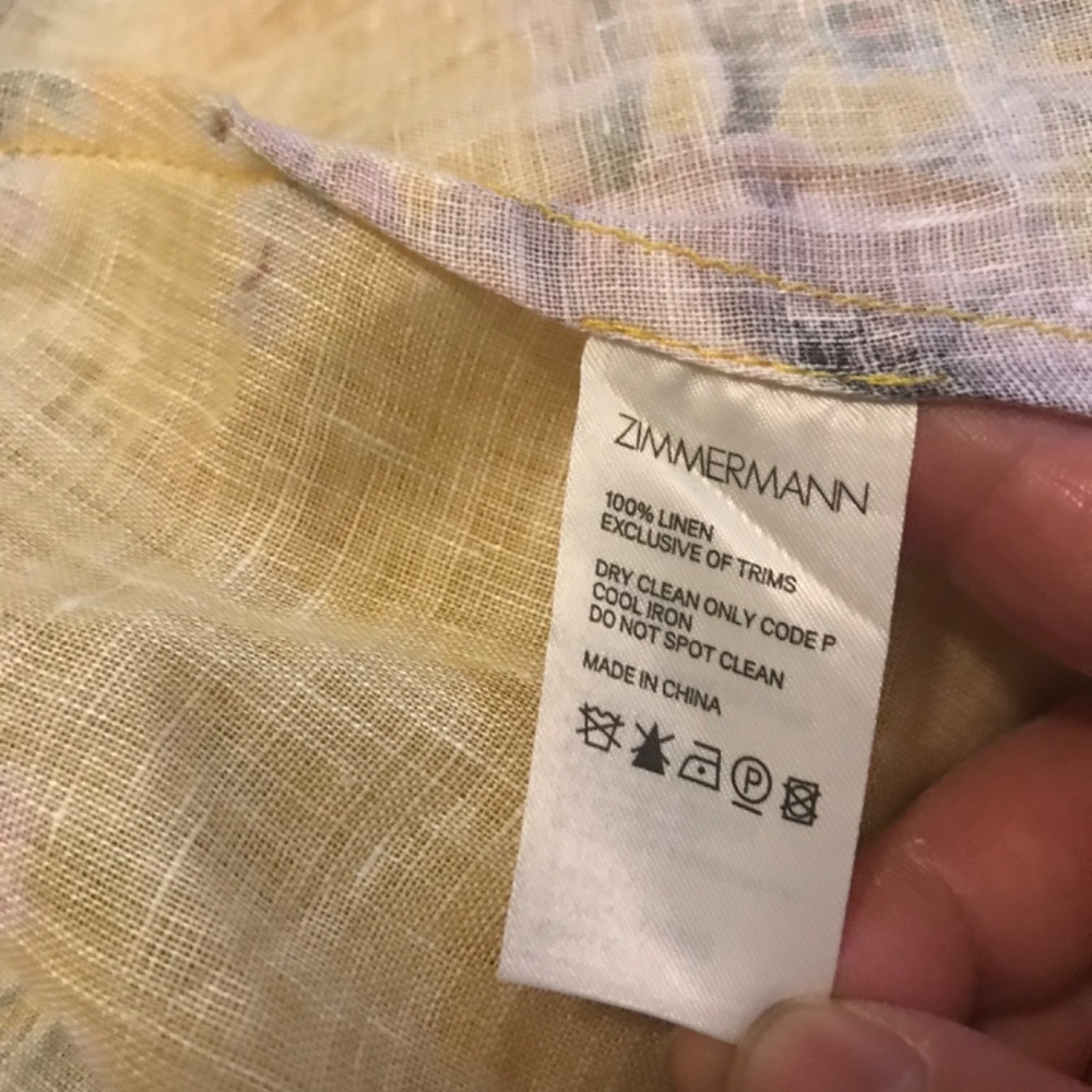 NWOT zimmermann zinnia linen dress - Picture 11 of 11